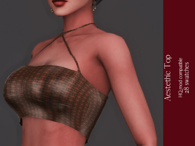 Sims 4 Aestethic Top by couquett at TSR
