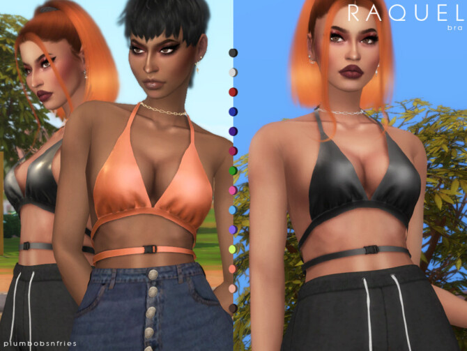 Sims 4 RAQUEL bra by Plumbobs n Fries at TSR