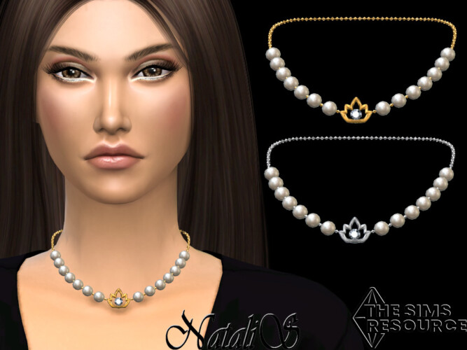 Lotus Pearl Necklace By Natalis