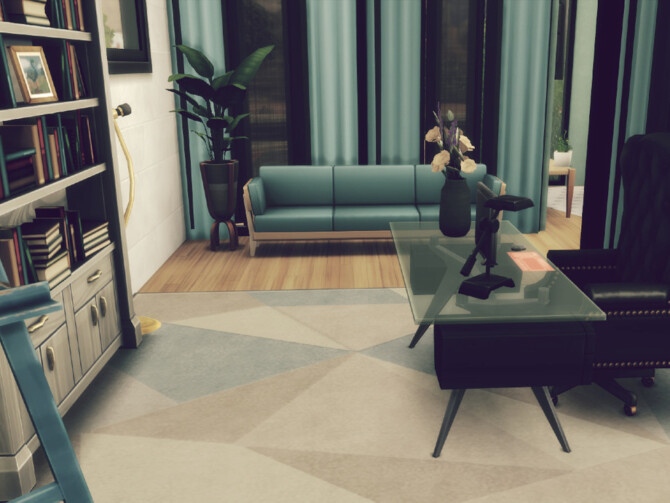 Sims 4 Sand Modern House by GenkaiHaretsu at TSR
