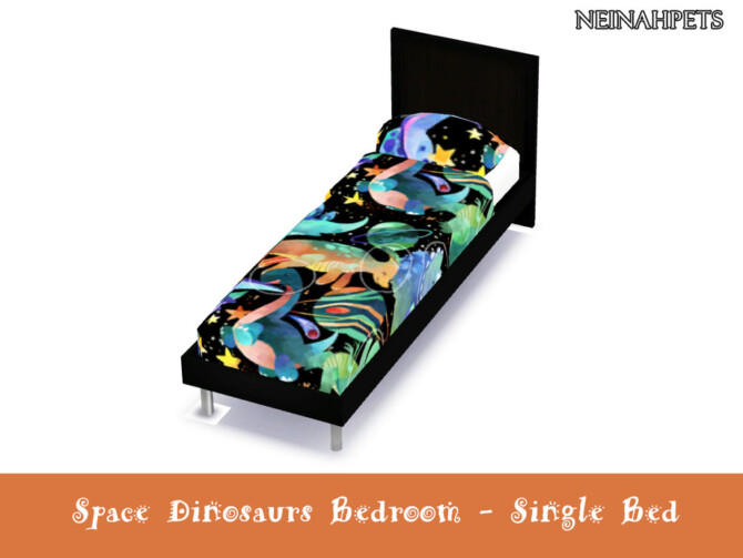 Sims 4 Space Dinosaurs Bedroom by neinahpets at TSR