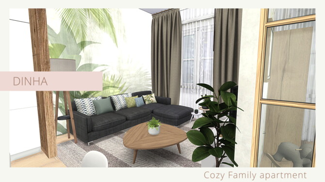 Sims 4 COZY FAMILY APARTMENT at Dinha Gamer