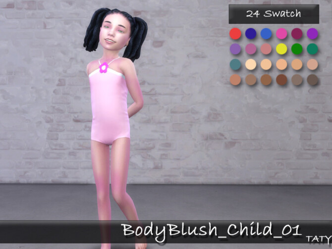 Sims 4 Body Blush 01 Child by tatygagg at TSR