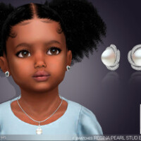 Regina Pearl Earrings For Toddlers By Feyona