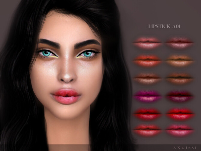 Sims 4 Lipstick A01 by ANGISSI at TSR