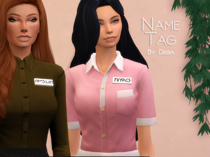 Sims 4 Nametag by Dissia at TSR