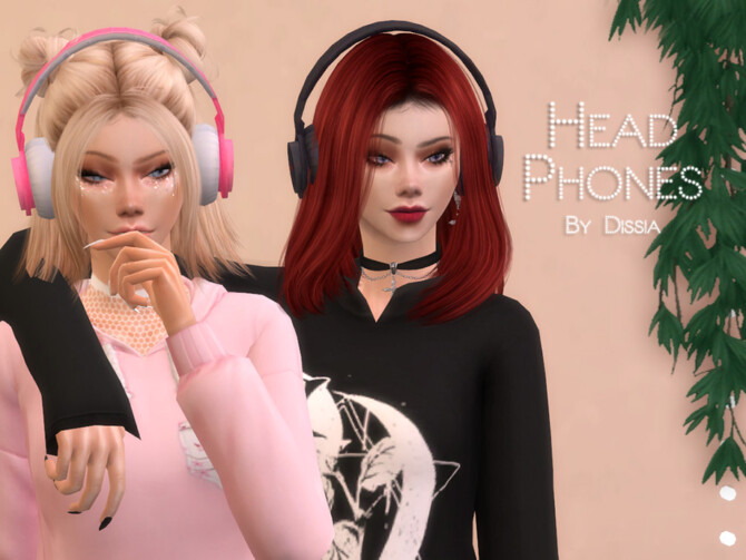Sims 4 Headphones by Dissia at TSR