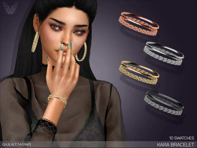 Sims 4 Kara Bracelet (right wrist) by feyona at TSR