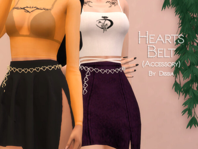 Hearts Belt (acc) By Dissia