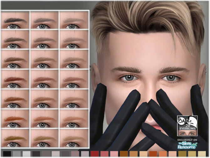 Sims 4 Eyebrows 20 by BAkalia at TSR