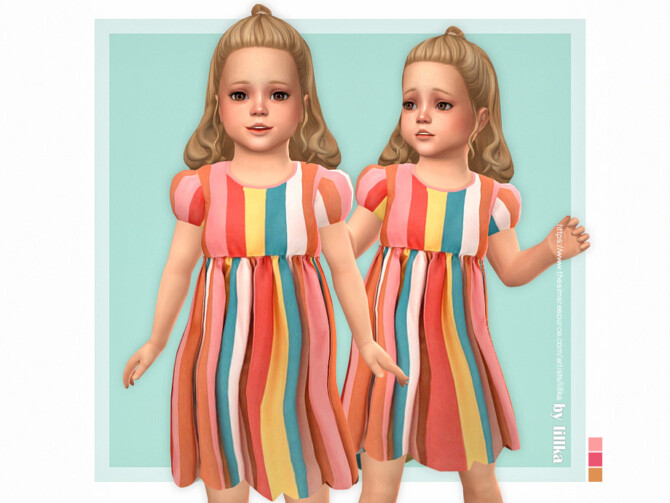 Sims 4 Yara Dress by lillka at TSR