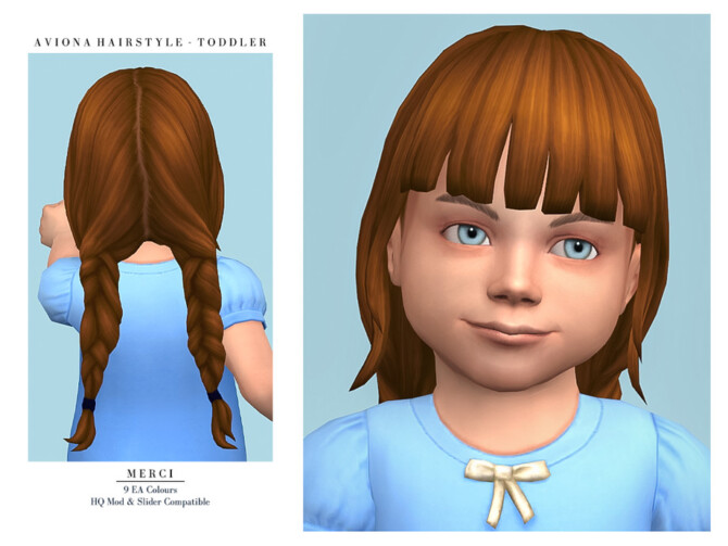 Sims 4 Aviona Hairstyle Toddler by Merci at TSR