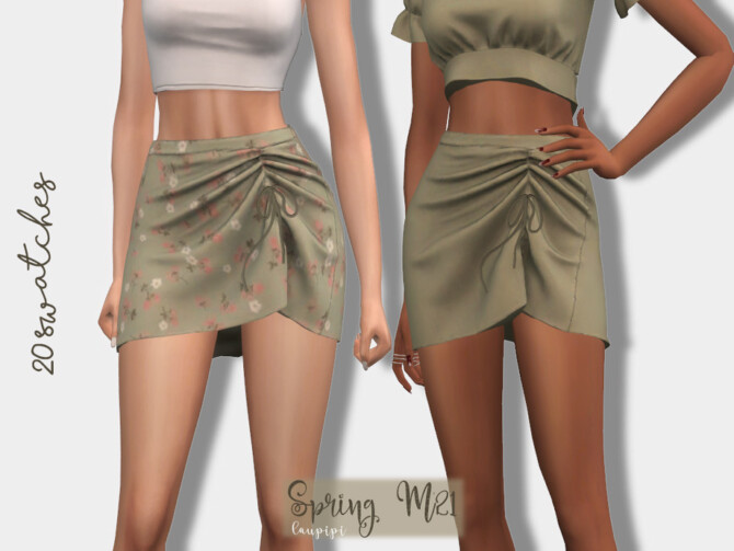 Sims 4 Spring Skirt BT415 by laupipi at TSR
