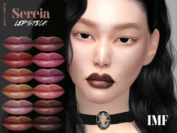 Sims 4 IMF Sereia Lipstick N.345 by IzzieMcFire at TSR