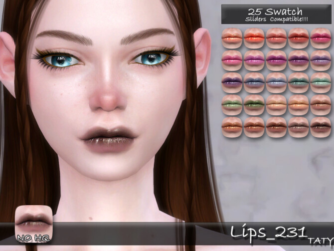 Sims 4 Lips 231 by tatygagg at TSR