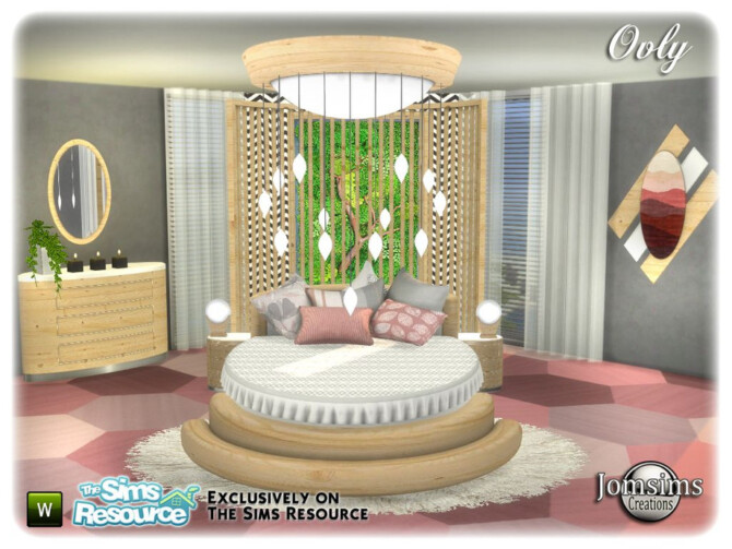 Sims 4 Ovly bedroom by jomsims at TSR