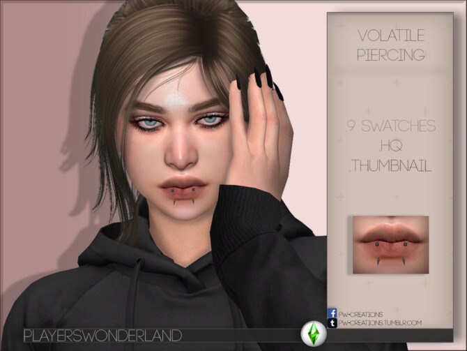 Sims 4 Volatile Piercing by PlayersWonderland at TSR