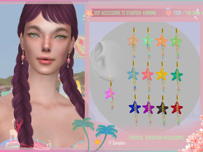 Sims 4 DSF TROPICAL SENSATION ACCESSORIES by DanSimsFantasy at TSR