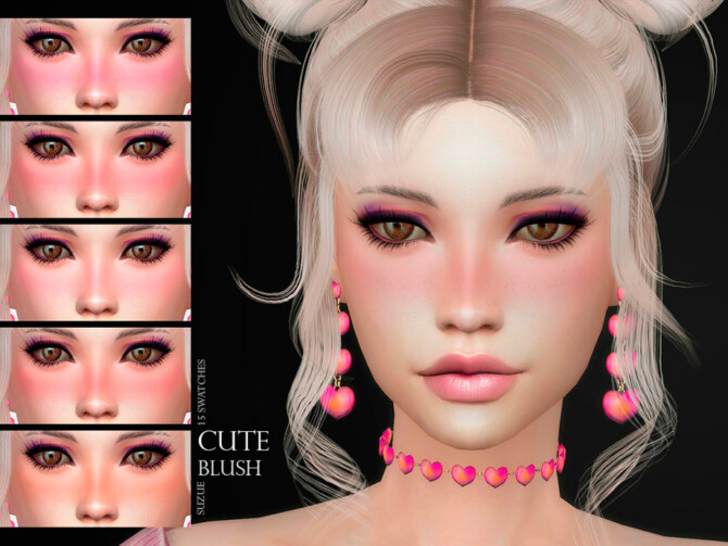 Sims 4 Cute Blush N13 by  Suzue at TSR