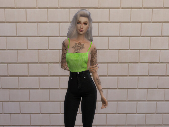 Sims 4 Halter Vest by chrimsimy at TSR