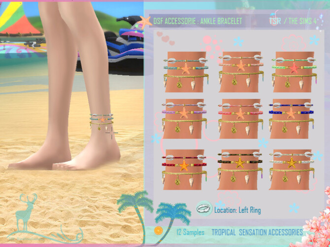 Sims 4 DSF TROPICAL SENSATION ACCESSORIES by DanSimsFantasy at TSR