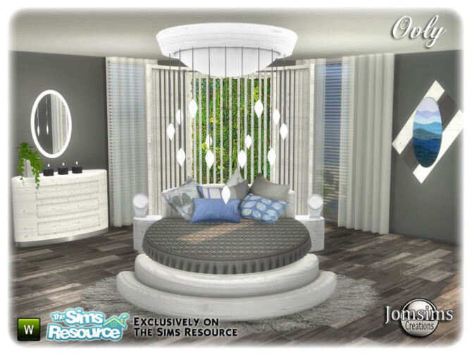 Sims 4 Ovly bedroom by jomsims at TSR