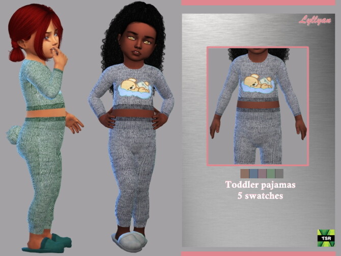 Sims 4 Toddler pajamas Joice by LYLLYAN at TSR