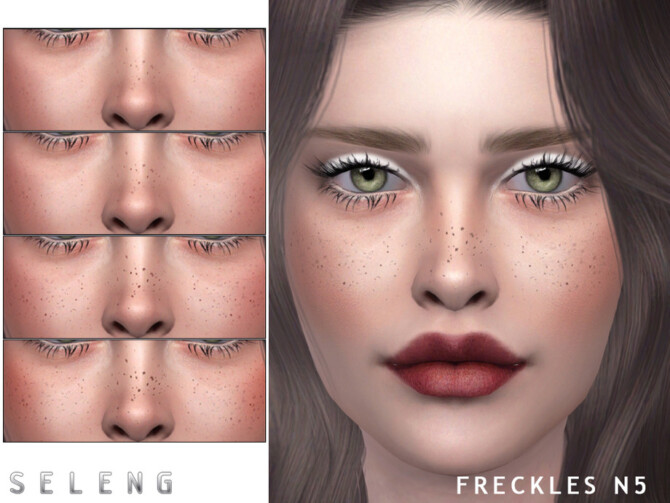 Sims 4 Freckles N5 by Seleng at TSR