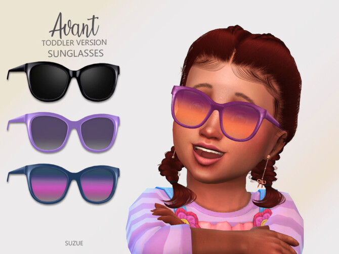 Sims 4 Avant Toddler Sunglasses by Suzue at TSR