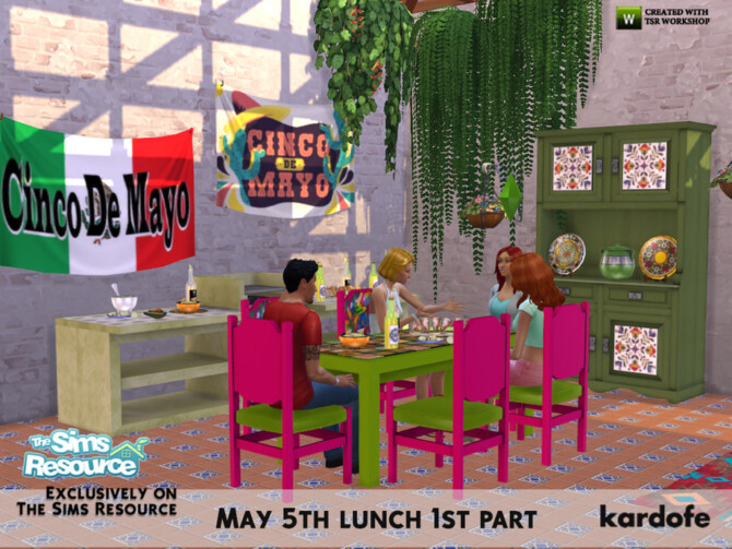 Sims 4 May 5th lunch by kardofe at TSR