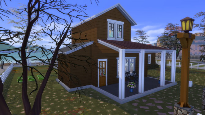Sims 4 Modern Farmhouse for 2 sims by Archie at Mod The Sims 4