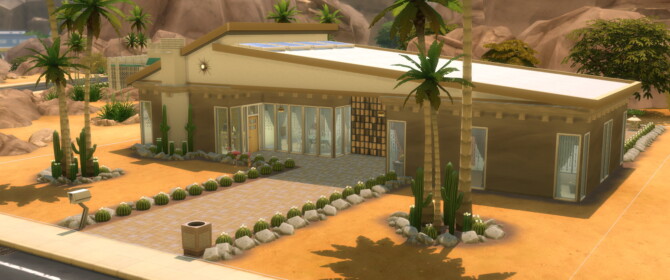 Sims 4 The Cloudscape Mid Century Modern Home by DominoPunkyHeart at Mod The Sims 4