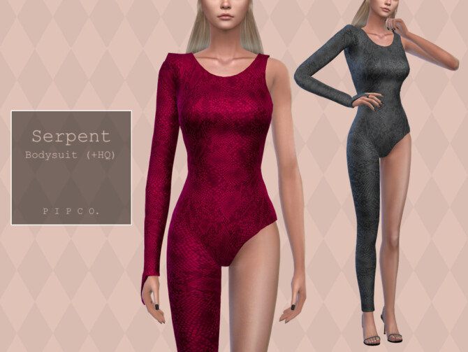 Sims 4 Serpent Bodysuit by Pipco at TSR
