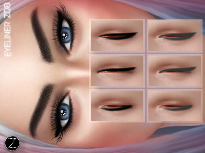 Sims 4 EYELINER Z08 by ZENX at TSR