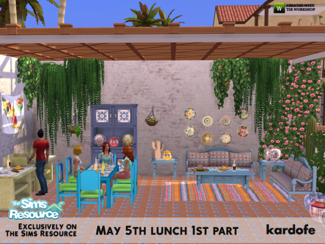 Sims 4 May 5th lunch by kardofe at TSR