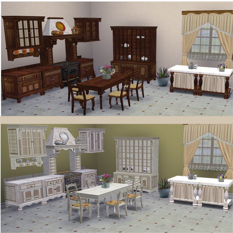 Vitasims Cottage Kitchen Conversion by Clara at All 4 Sims » Sims 4 Updates