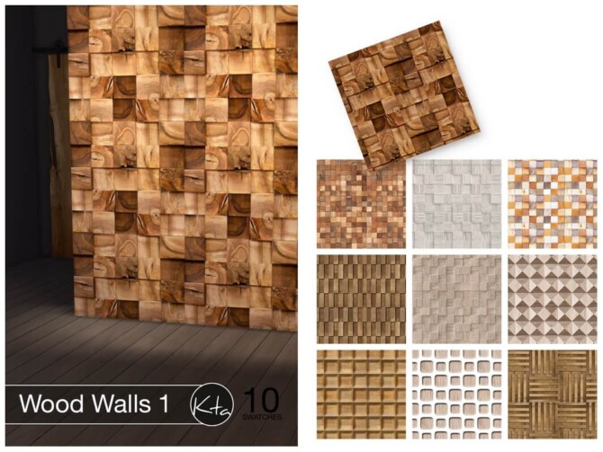 Sims 4 Wood Walls 1 at Ktasims