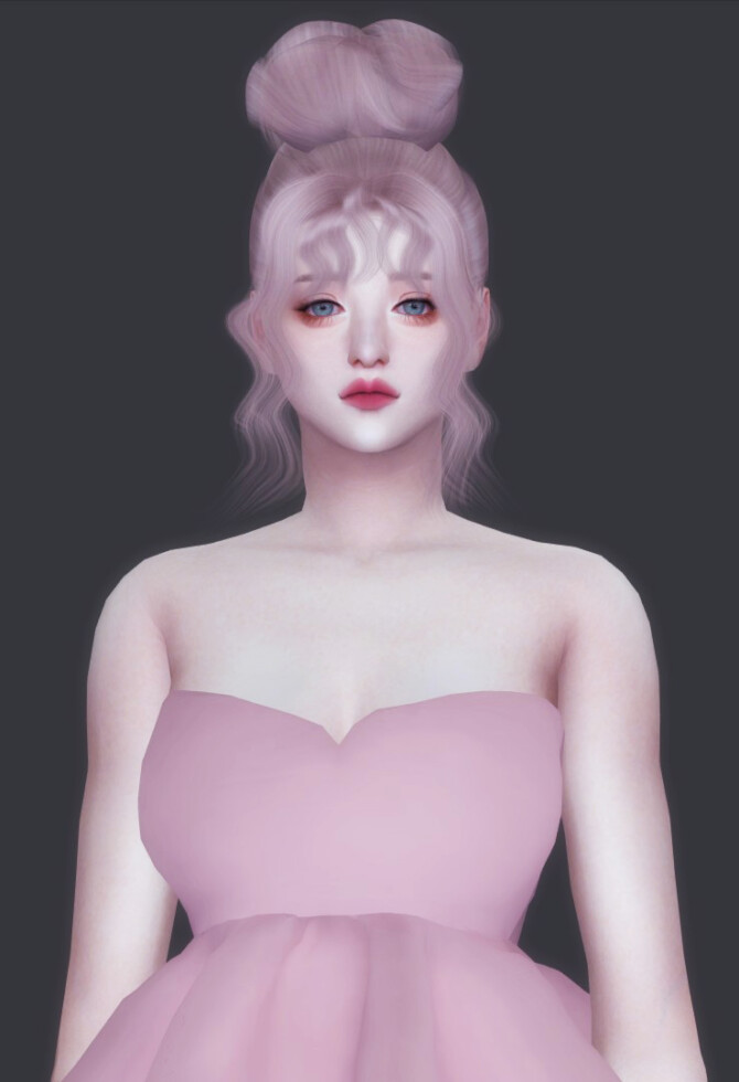 Sims 4 SHORTBREAD HAIR (P) at Nilyn Sims 4