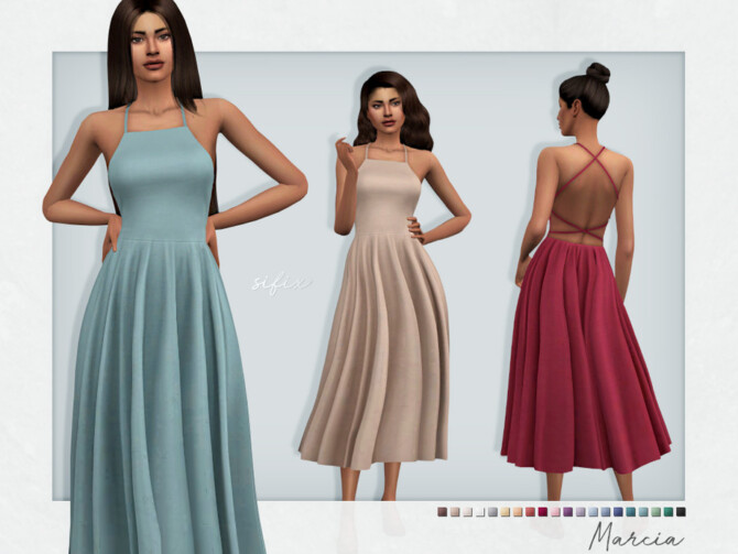 Sims 4 Marcia Dress by Sifix at TSR