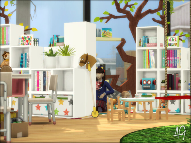 Sims 4 Kids Learn and Play Center by ALGbuilds at TSR