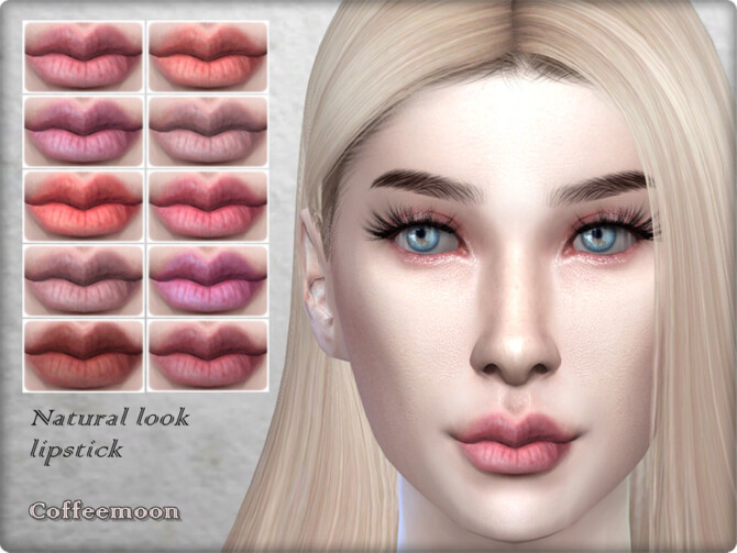 Sims 4 Natural look lipstick by Coffeemoon at TSR