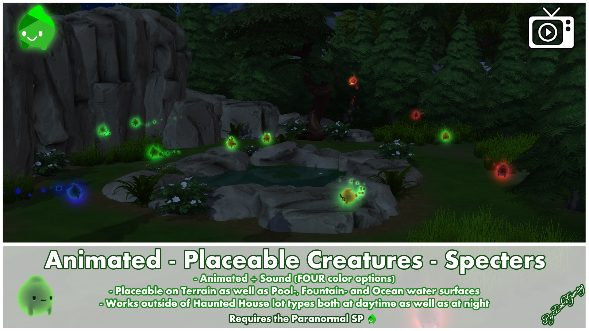 Animated Placeable Creatures Specters by Bakie at Mod The Sims 4 » Sims ...