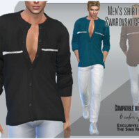 Men’s Shirt With Swarovski Crystals By Sims House