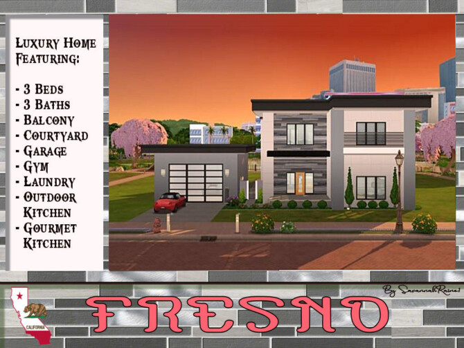 Sims 4 Fresno Luxury Home by SavannahRaine1 at Mod The Sims 4