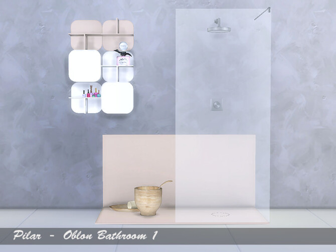 Sims 4 Oblon Bathroom by Pilar at TSR