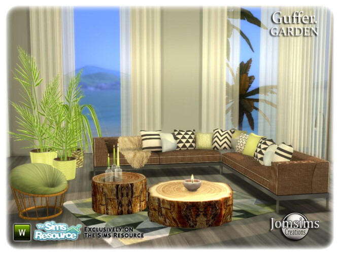 Sims 4 Guffer Garden Set by jomsims at TSR
