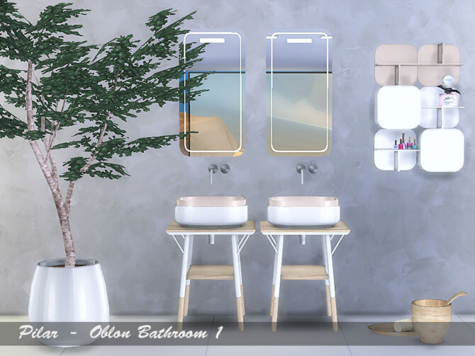 Sims 4 Oblon Bathroom by Pilar at TSR