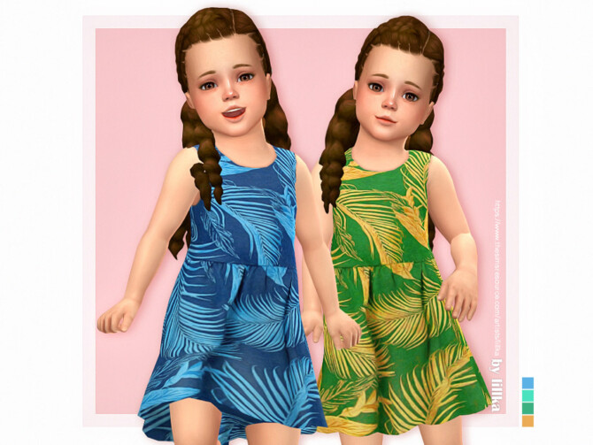 Sims 4 Lani Dress by lillka at TSR