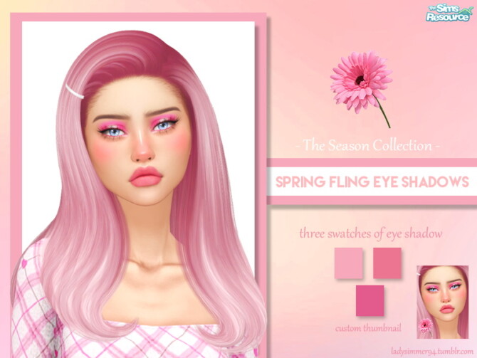 Sims 4 Spring Fling Eye Shadows by LadySimmer94 at TSR