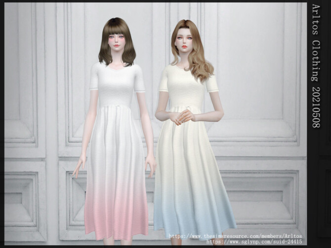 Sims 4 Dress 20210508 by Arltos at TSR